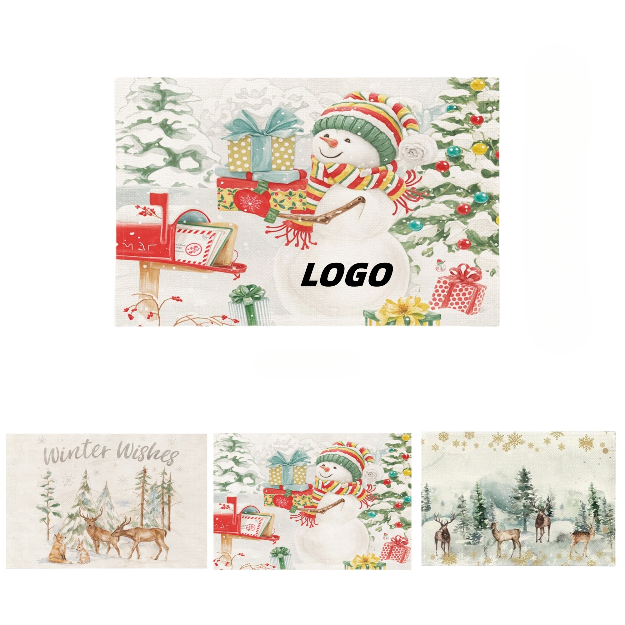 Christmas Placemats For Dining Decoration 8