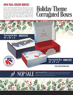 Holiday packaging sales flyer