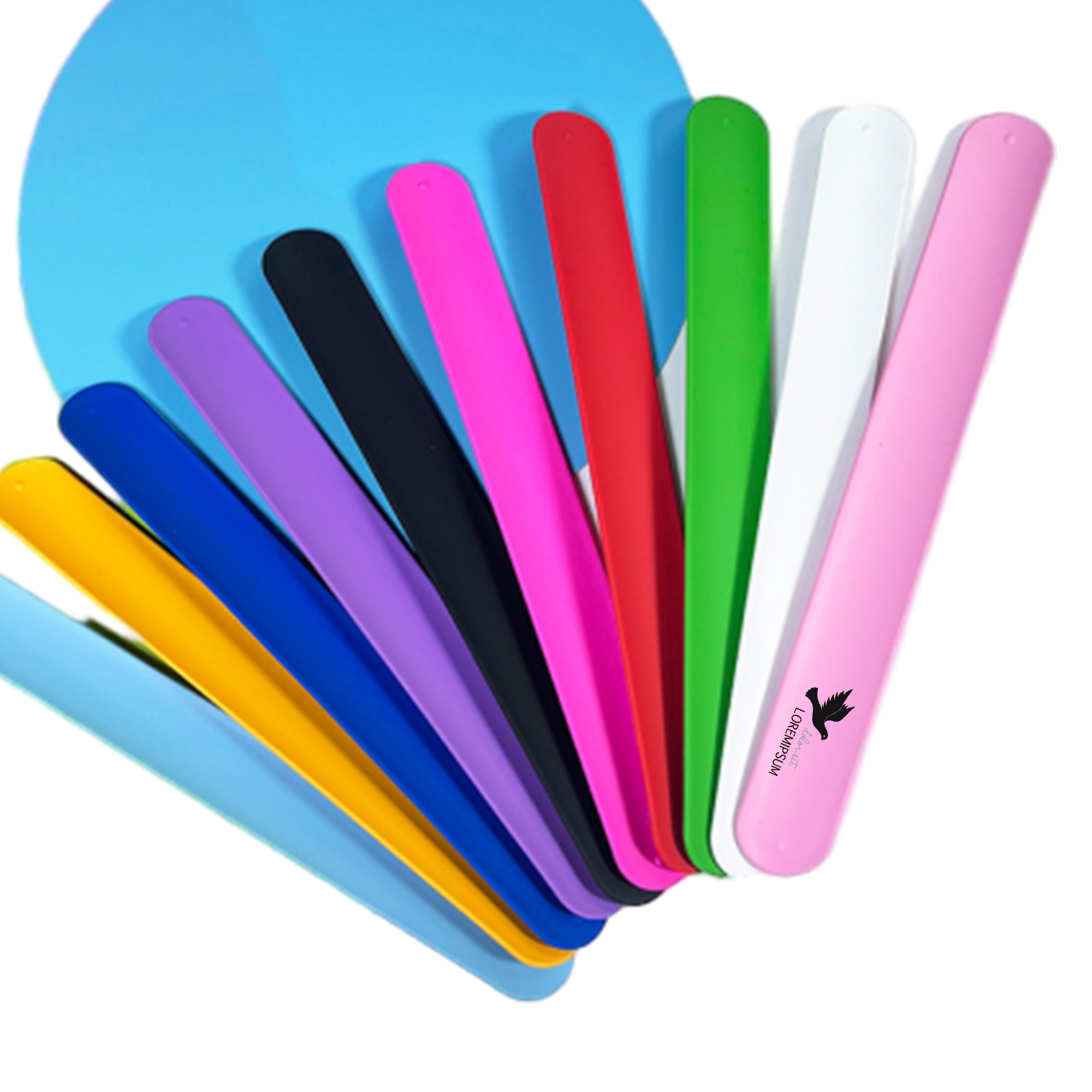 Silicone Slap Bracelet Wristbands Clap Ring 5