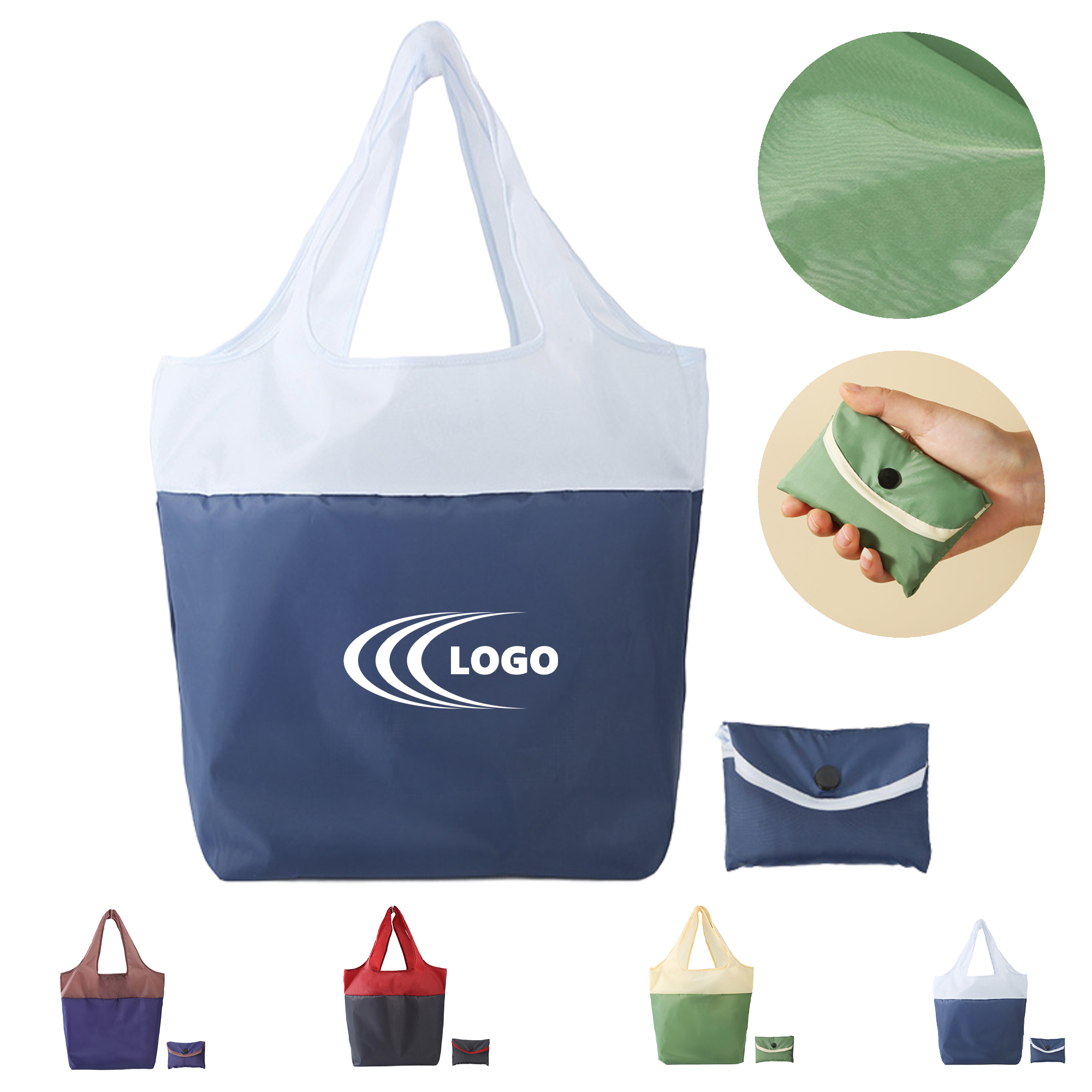 Portable Foldable Bag With Reinforced Handles 3
