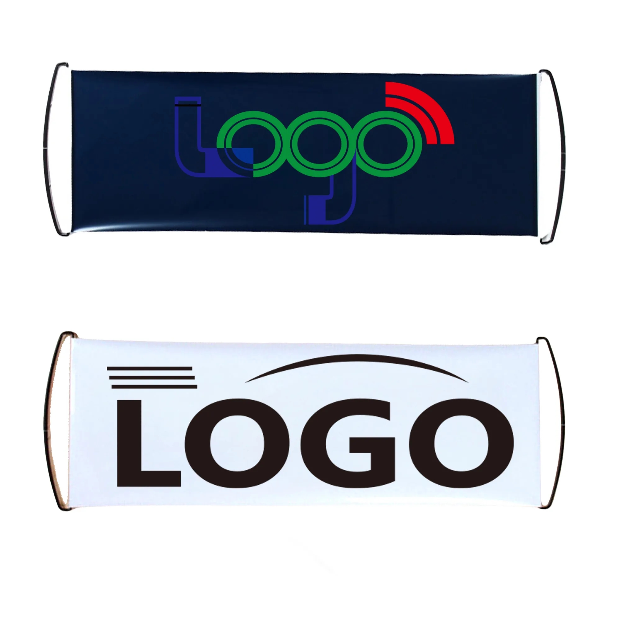 Retractable Banner Hand Flag MOQ 50PCS