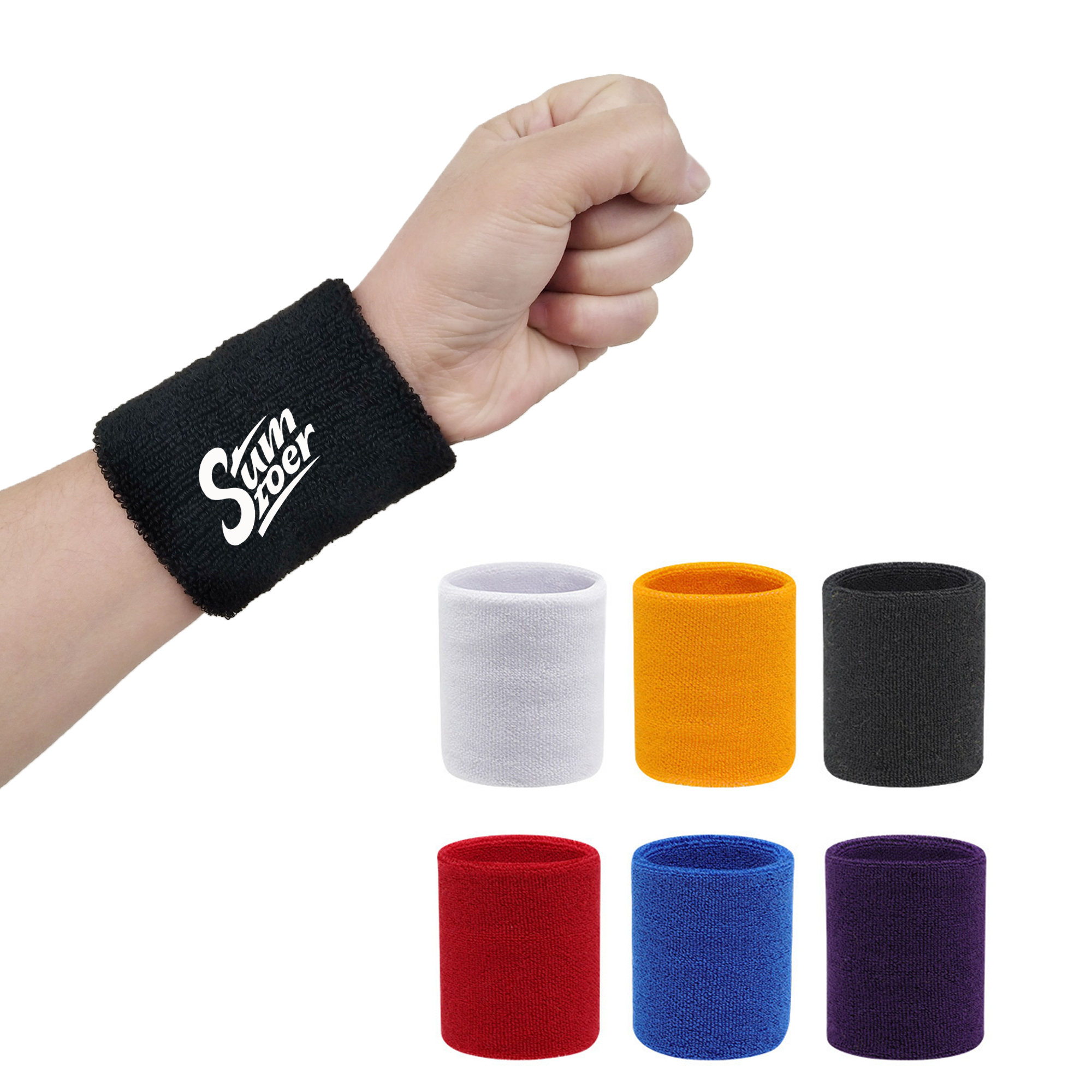 Cotton Solid Sports Wristband 5