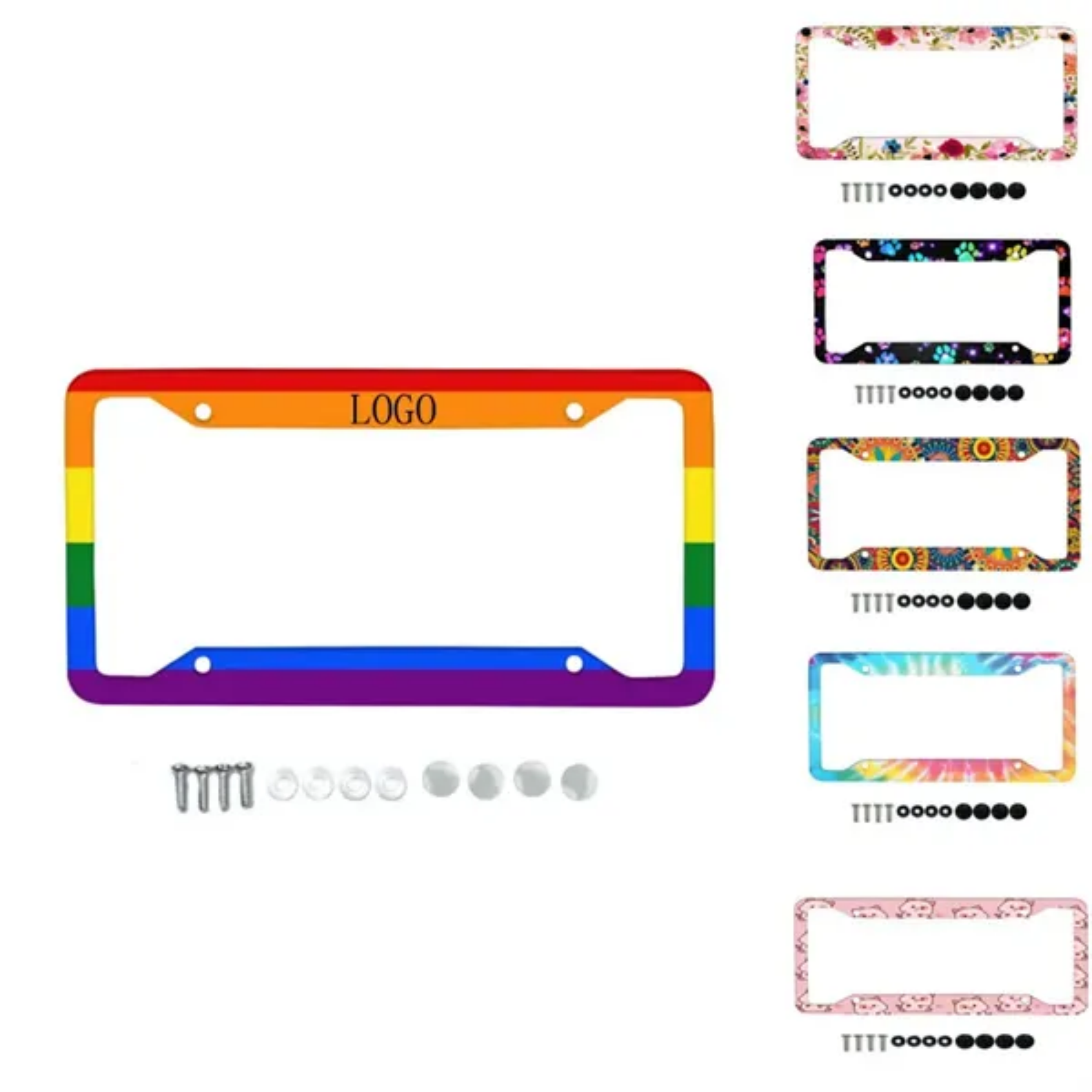 MOQ 50 Aluminum License Plate Frame 4
