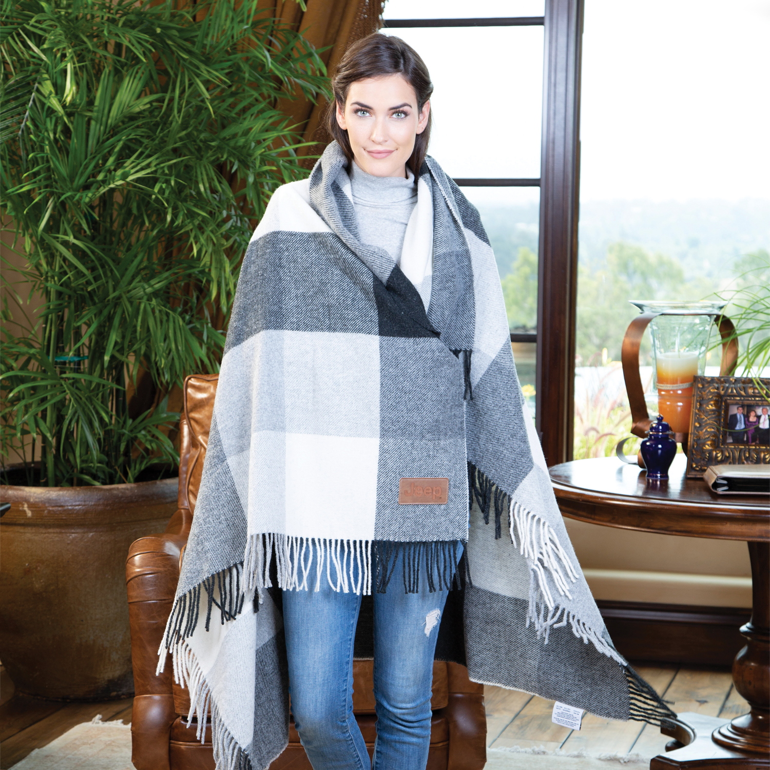 Yorkshire Plaid Wool Blanket