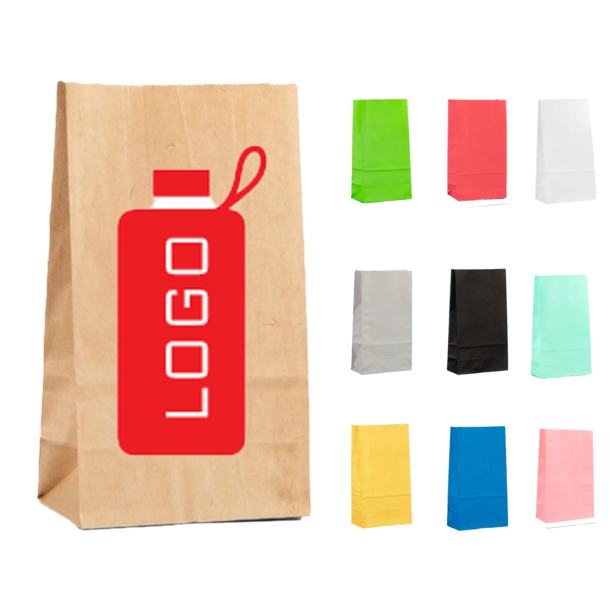 Kraft Gift Bags MOQ 500PCS