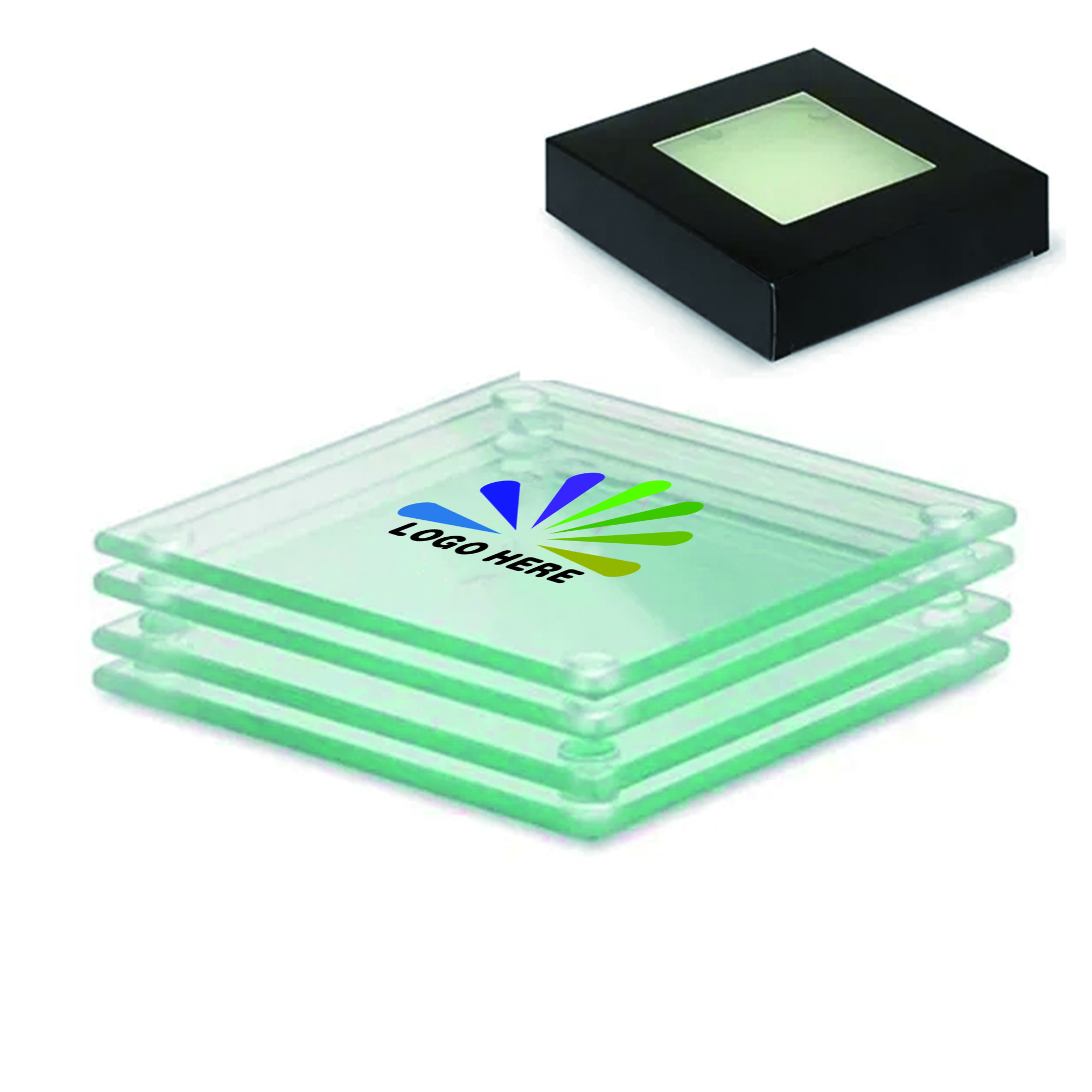 Full Color Economy Glass Coaster 3