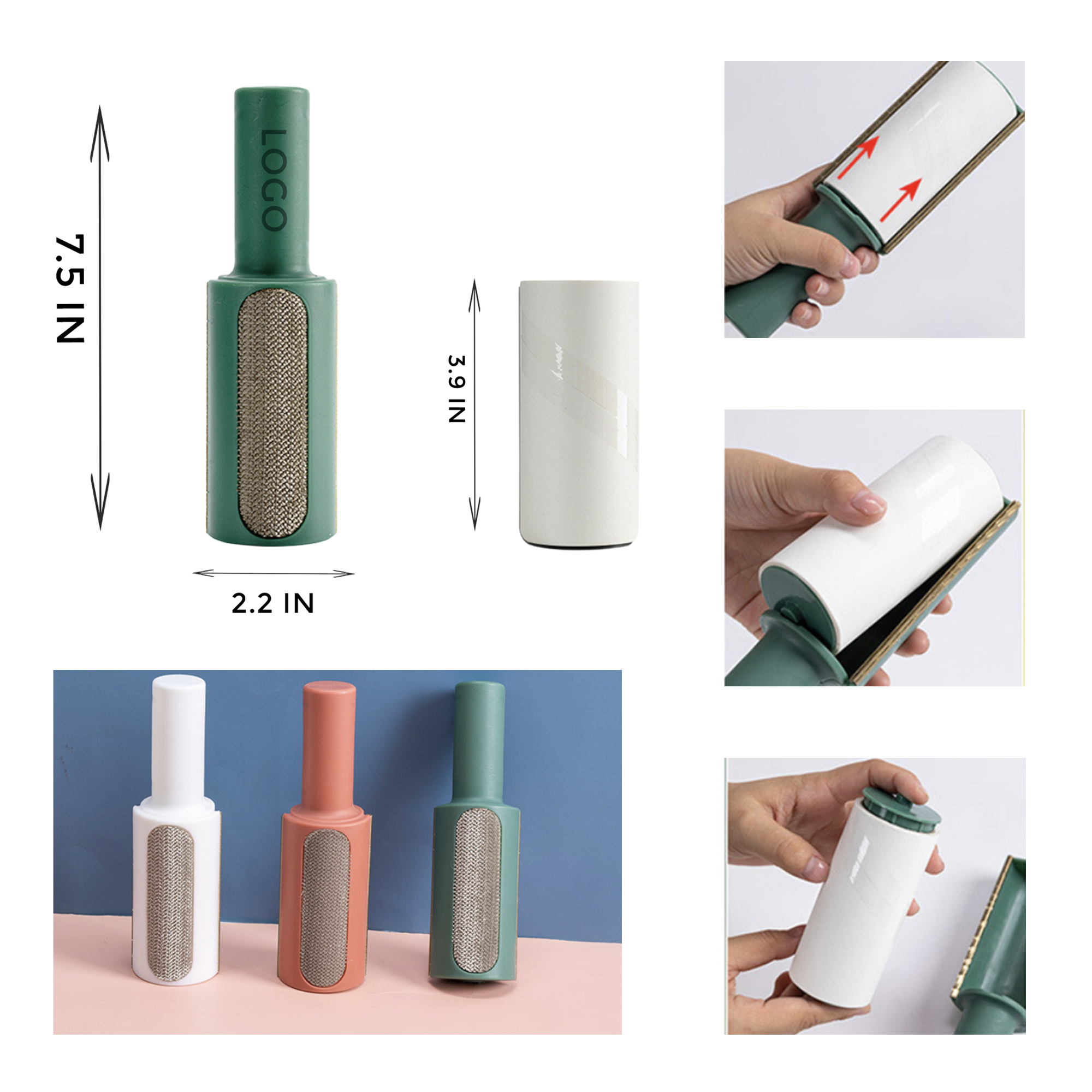 MOQ 10 PCS Pets Hair Sticker 2