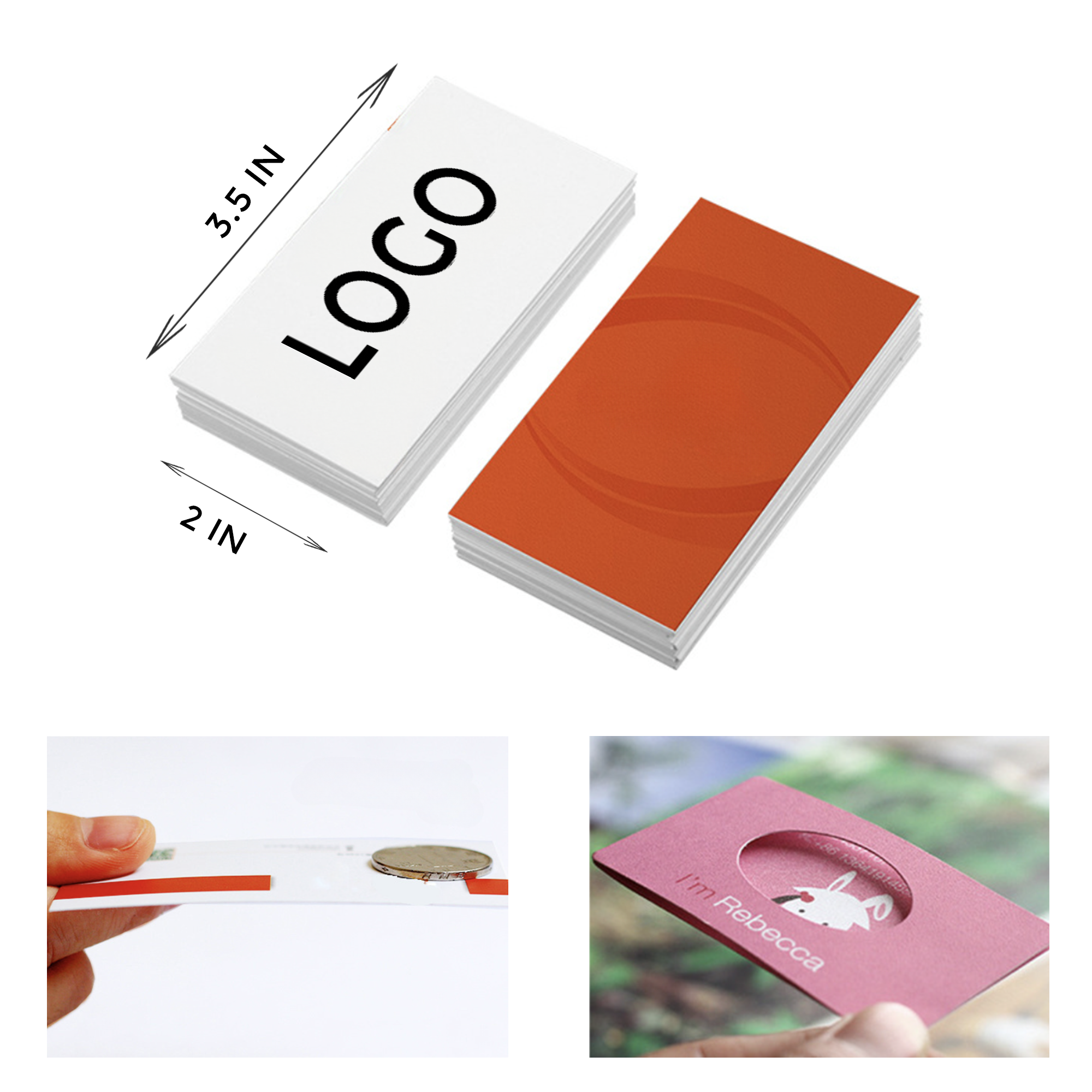Durable Coated Paper Business Card