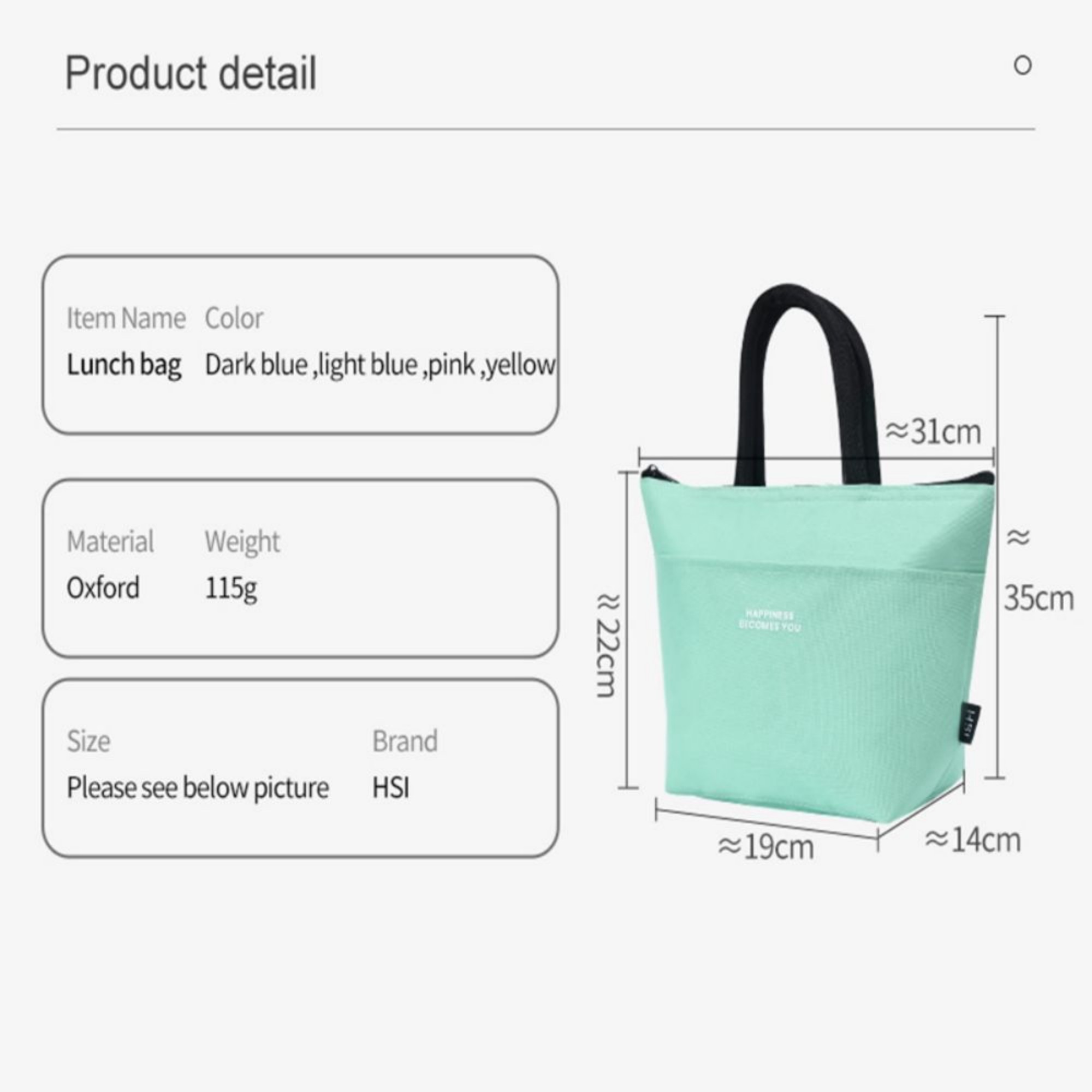 Cute Insulated Food Bag 7