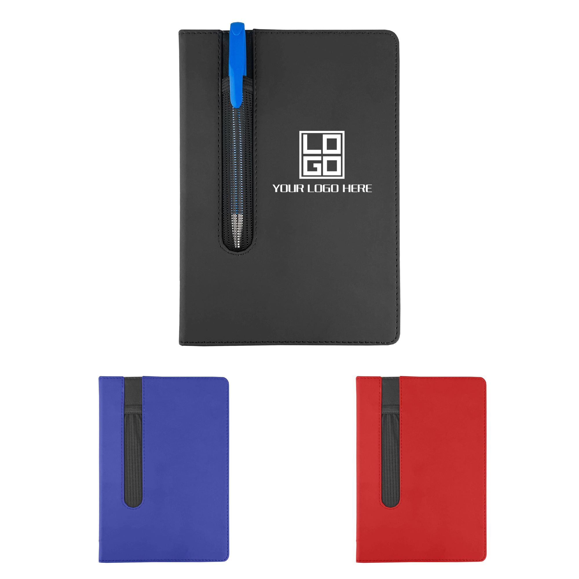 Soft-Cover Journal Featuring Elastic Pen Holder