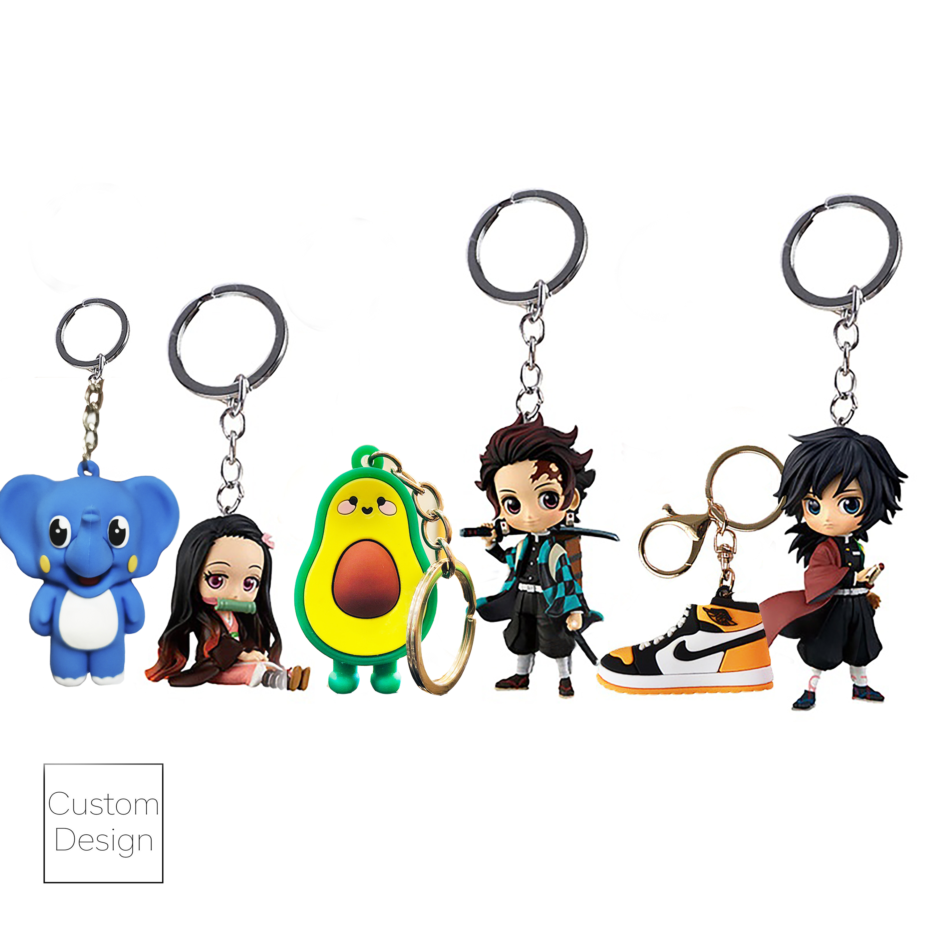 Full Color 3D Figure Keychain
