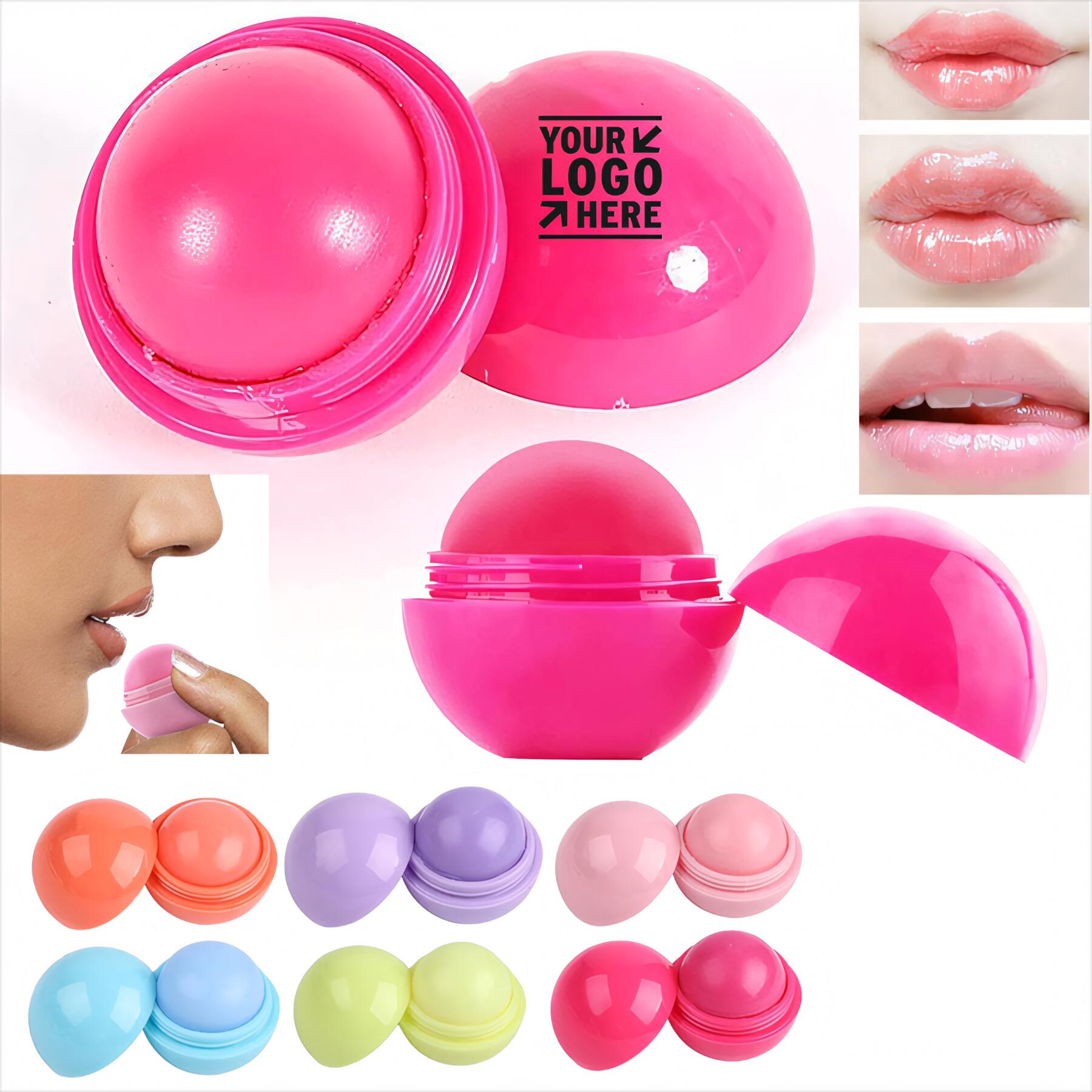 Round Ball Mini Lip Balm