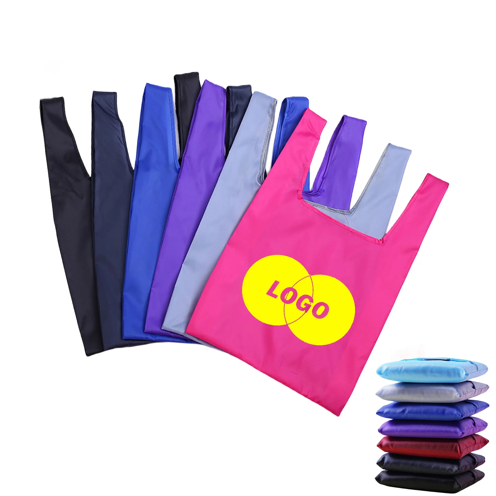 Folding Reusable Grocery Bag With Pouch 8