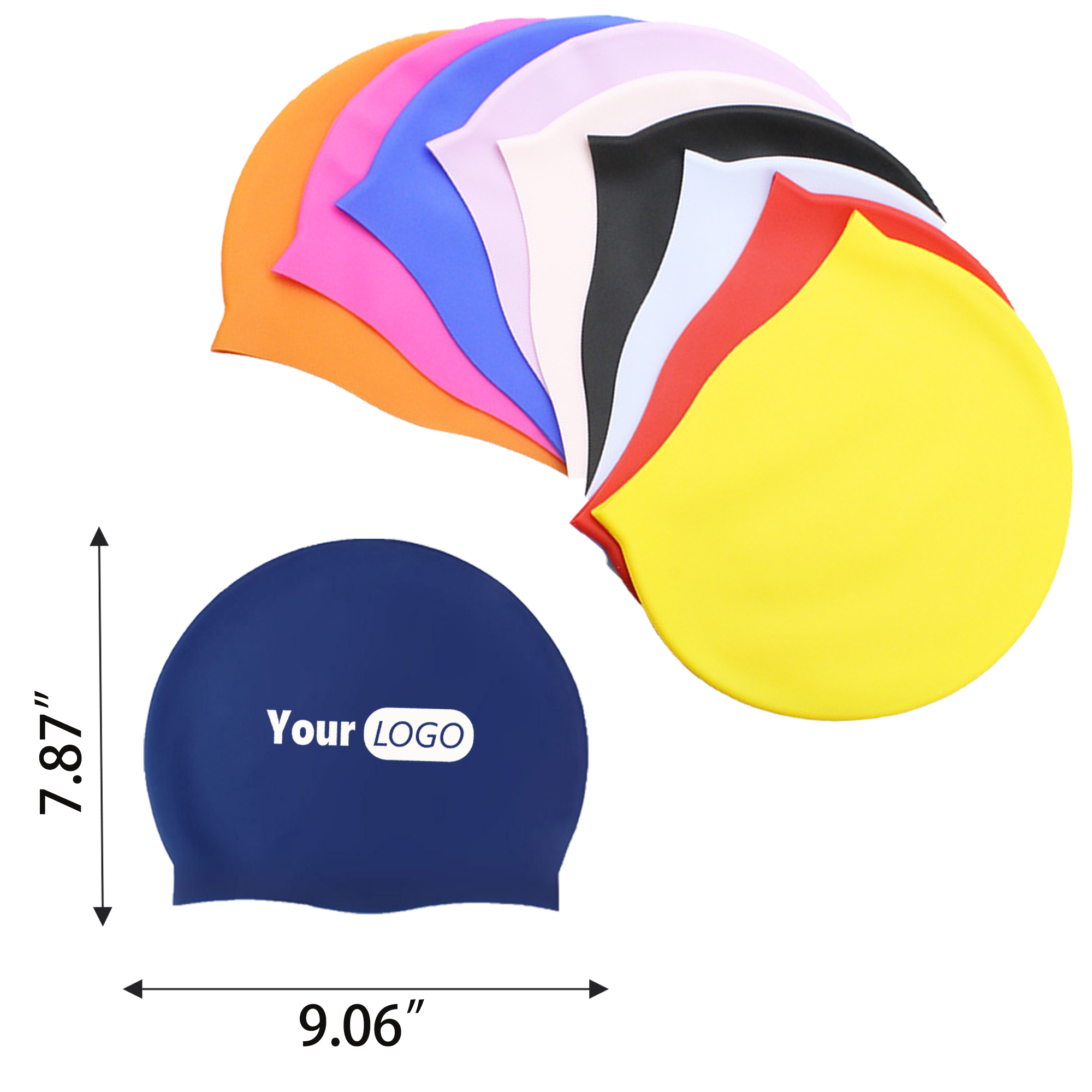 MOQ 50 Silicone Swim Cap 5