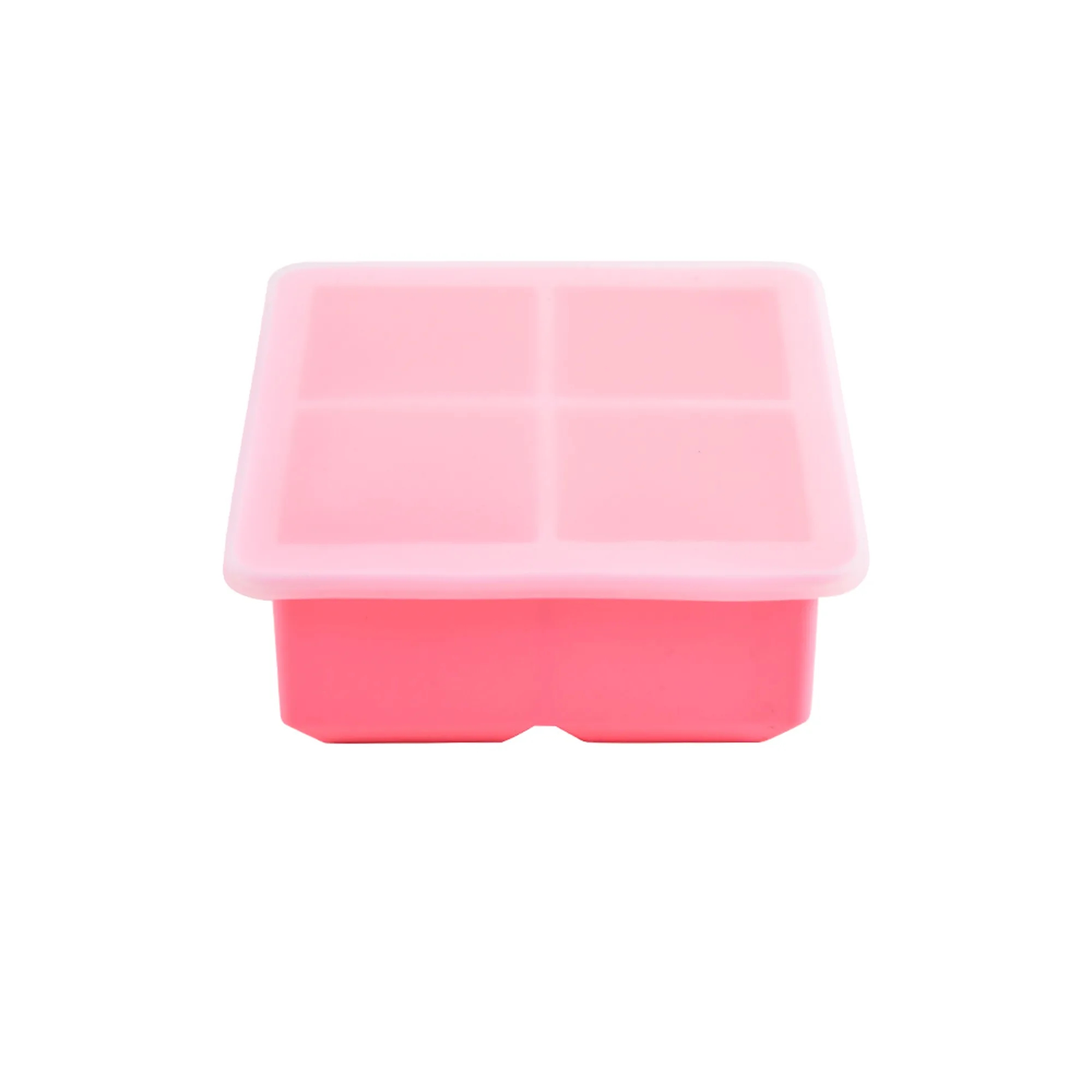 Silicone Square Ice Cube Tray With Lid 18