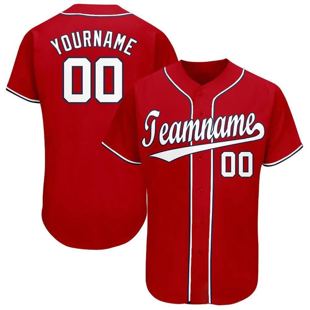 Custom Dye Sublimated Full Button Baseball Jersey 6