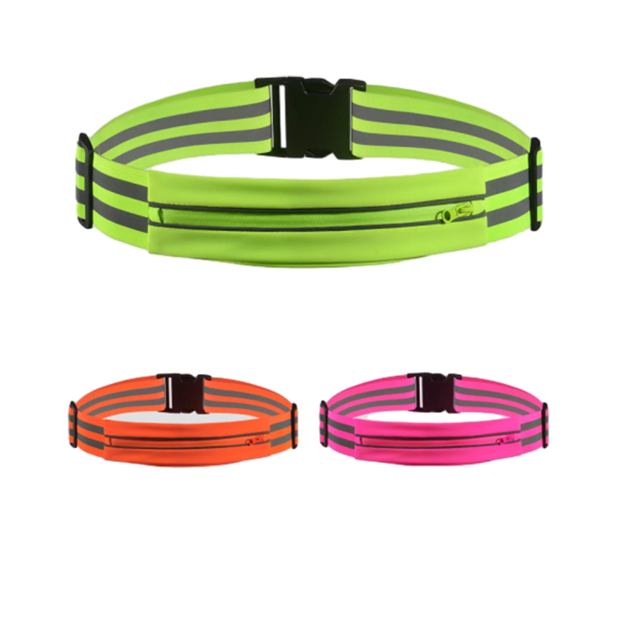 Outdoor Cycling Waist Bag Running Safety Reflective Belt 6