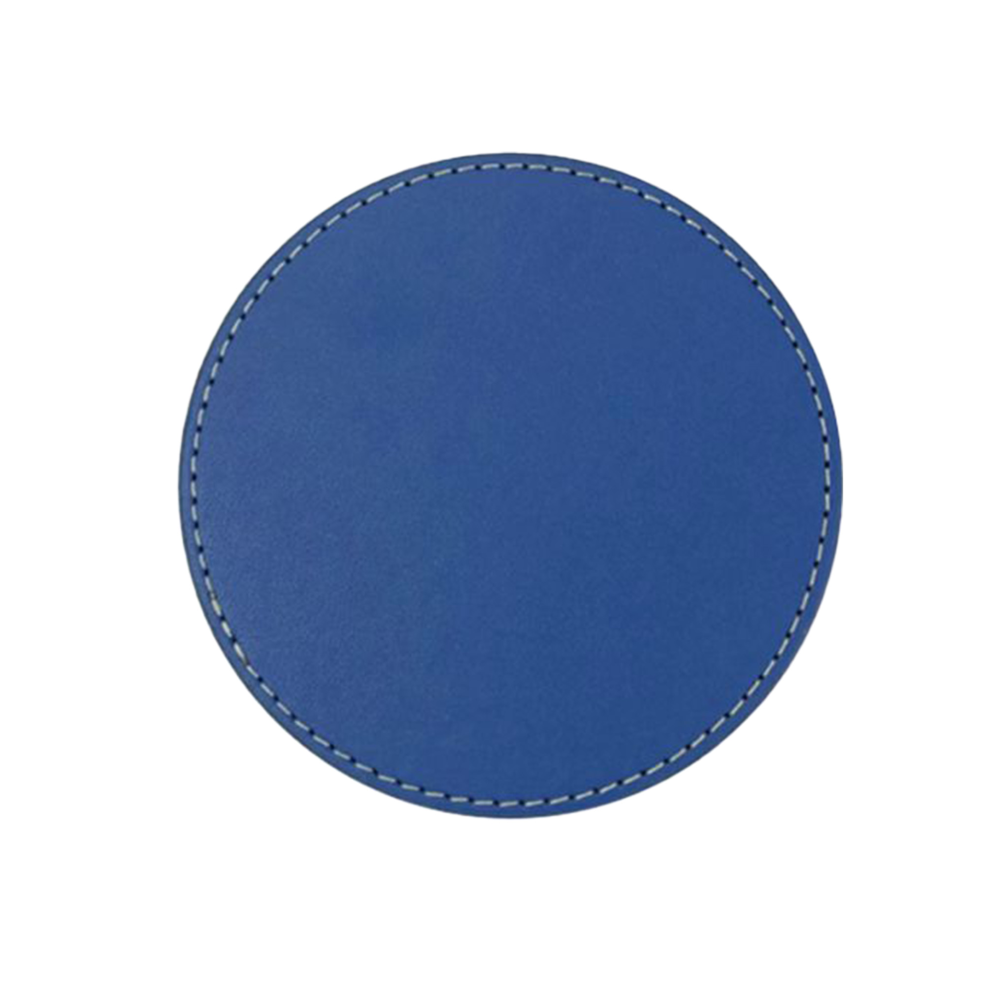Customized 4'' Round PU Leather Coaster 11