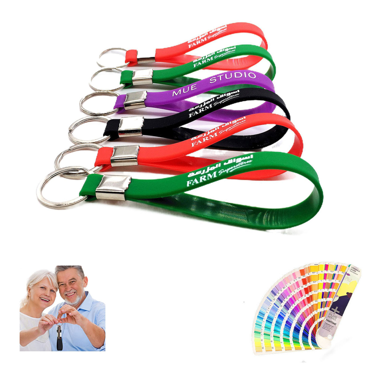Silicone Wristband keychain