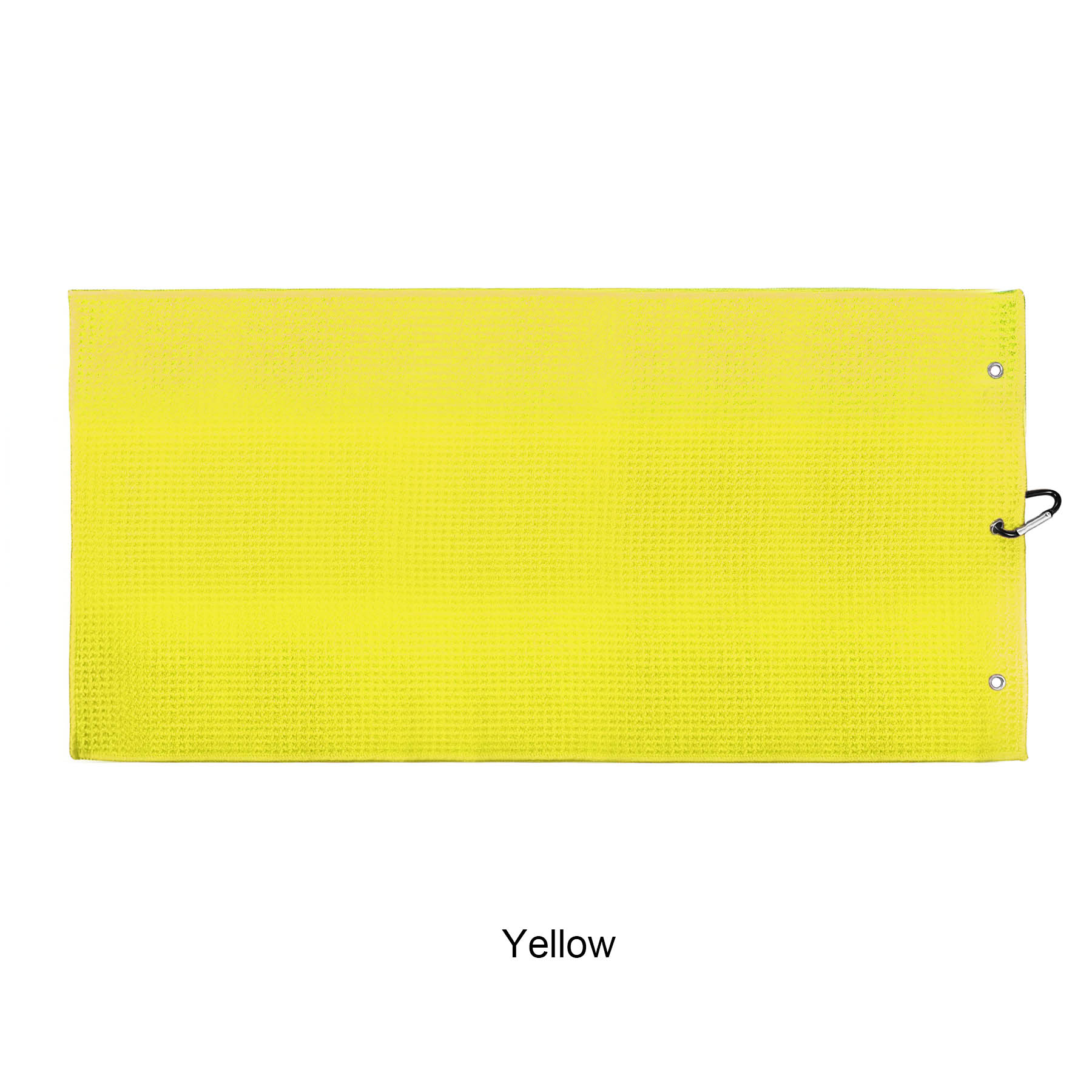 Microfiber Waffle Two-fold Golf Towel w/ Carabiners Clip 12" x 24" 42