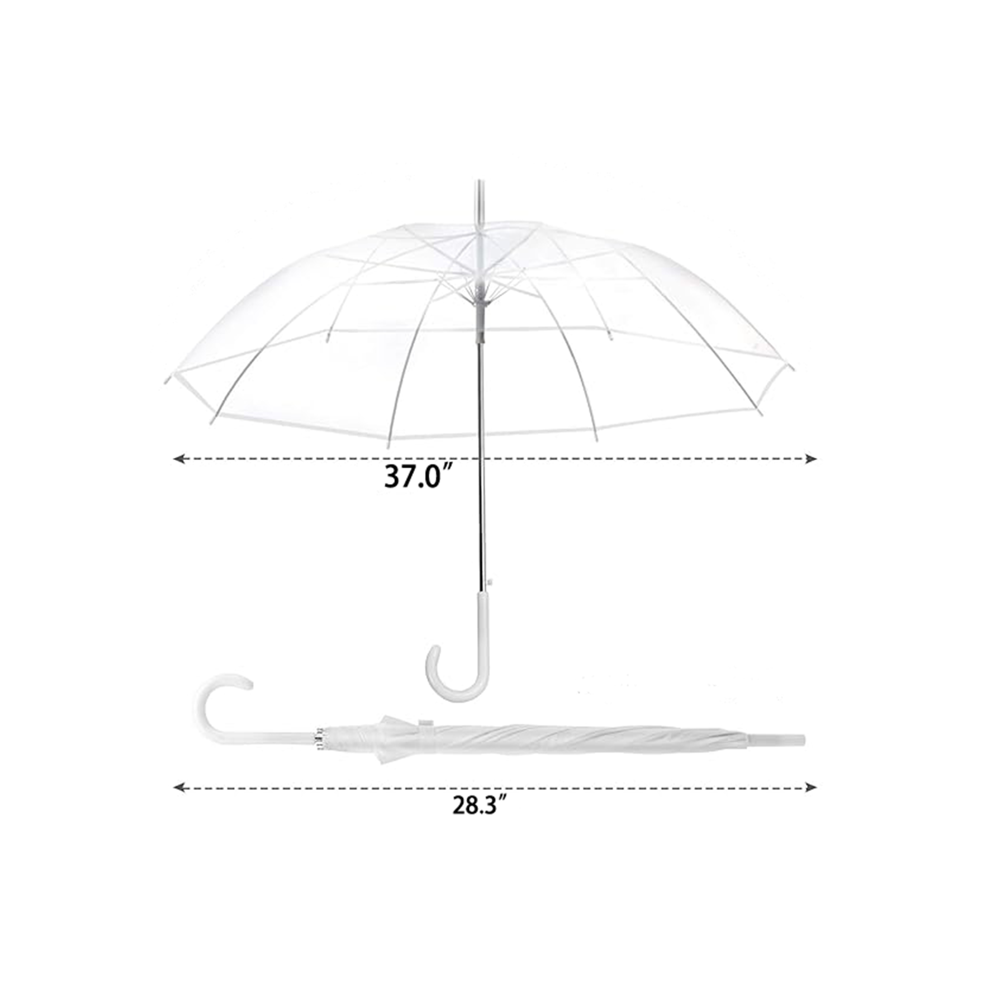 MOQ 20 PCS PVC Transparent Umbrella 3