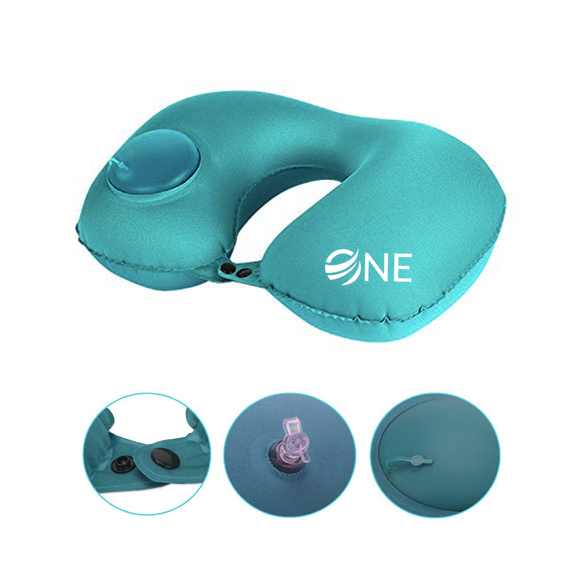 Silk U-shaped Inflatable Pillow 100pcs 3