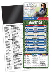 Magna-Card Business Card Magnet Football Schedules (3.5x9)