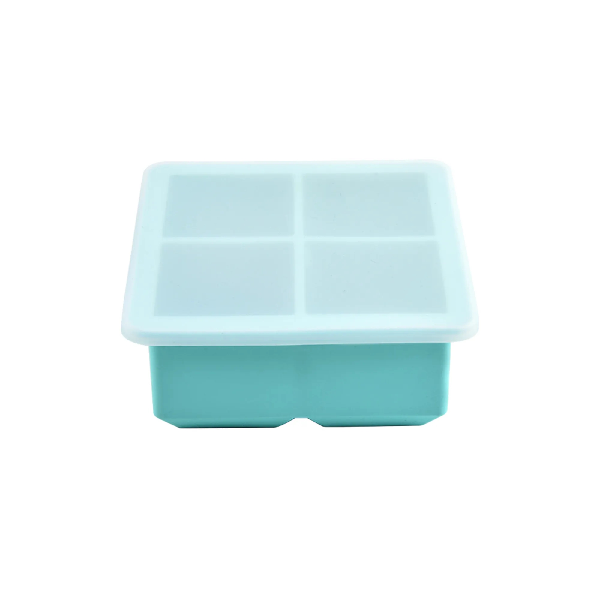 Silicone Square Ice Cube Tray With Lid 17