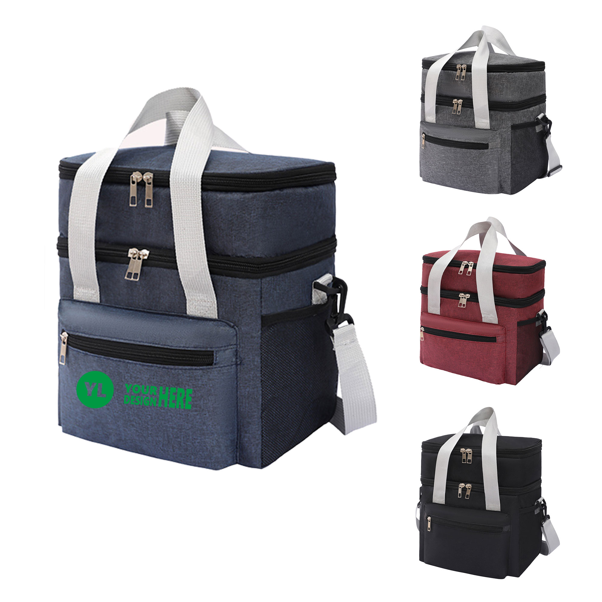 Insulated Double-Compartment Picnic Satchel 3
