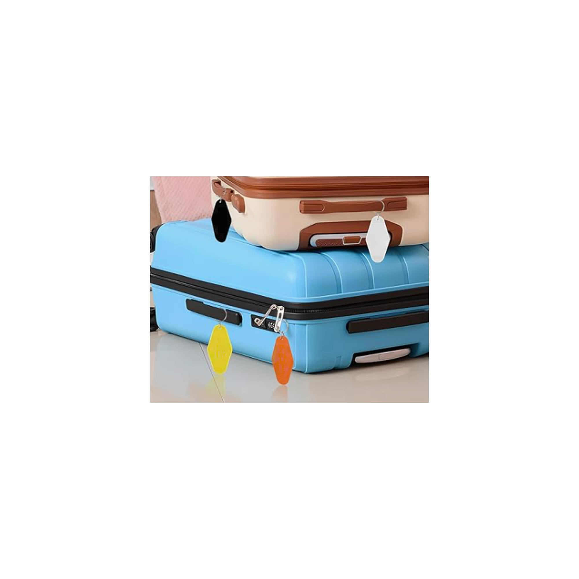 Colorful Plastic Hotel Home Keychain 7