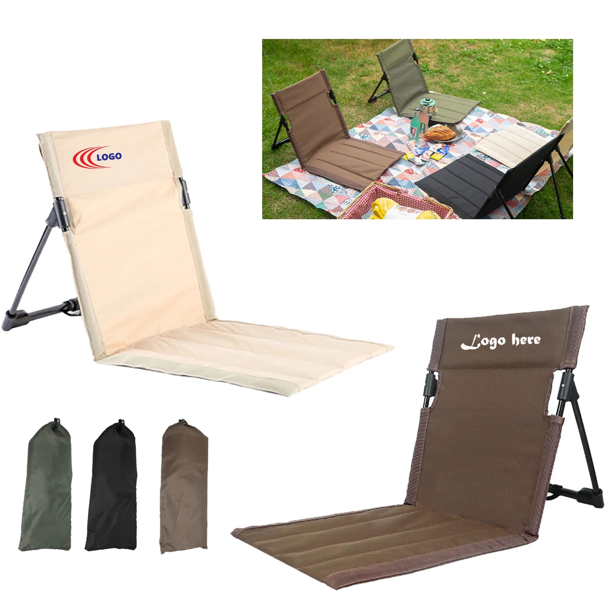 Folding Oxford fabric beach chair