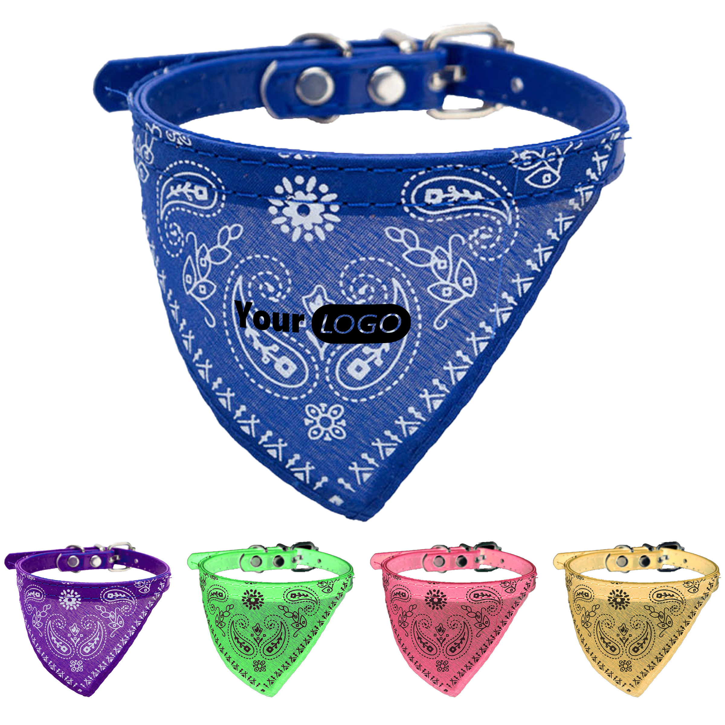 Pu Leather Comfort Meets Fashion With This Pet Bandana Collar 5