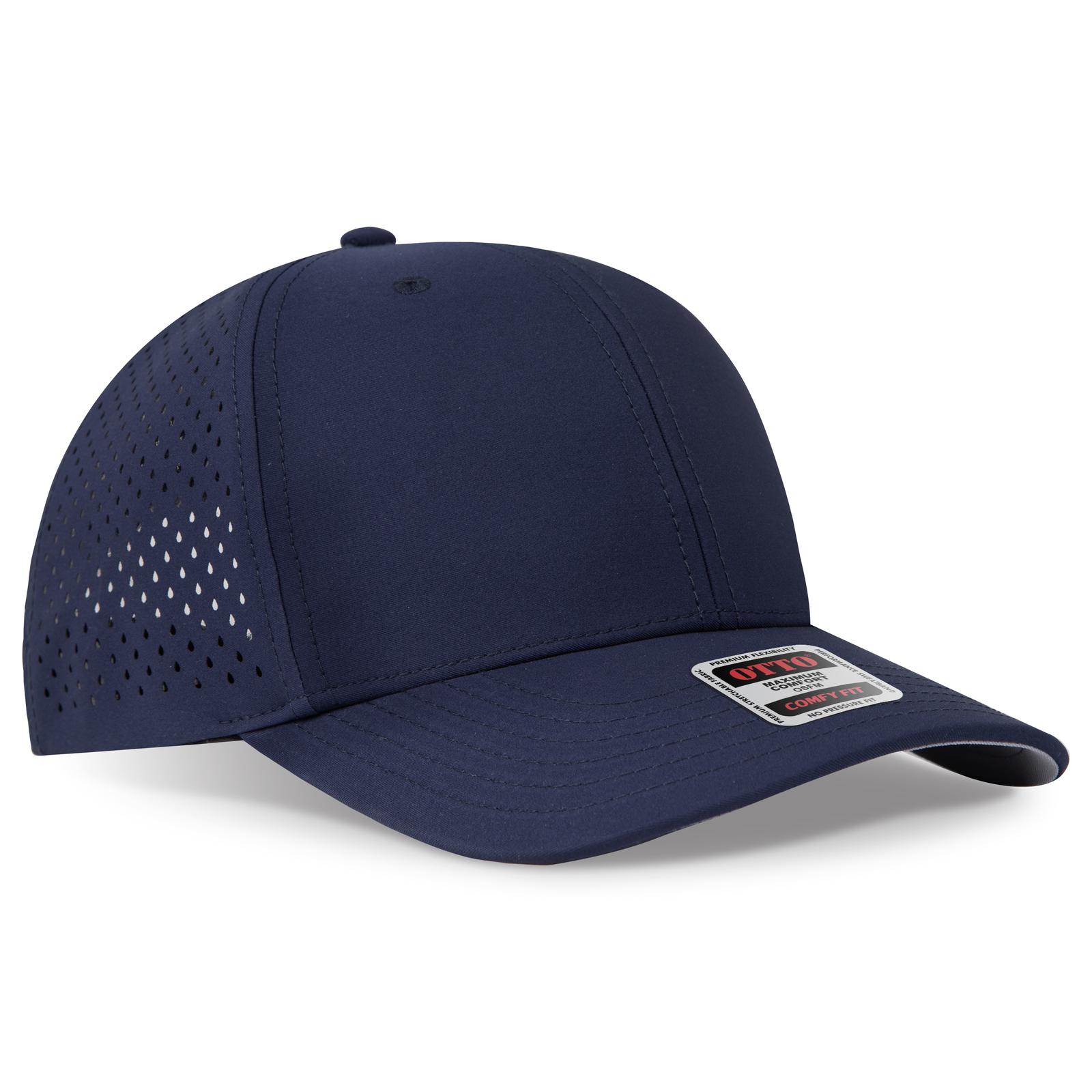 OTTO CAP® OTTO COMFY FIT® 6 Panel Mid Profile Perforated Baseball Cap 1