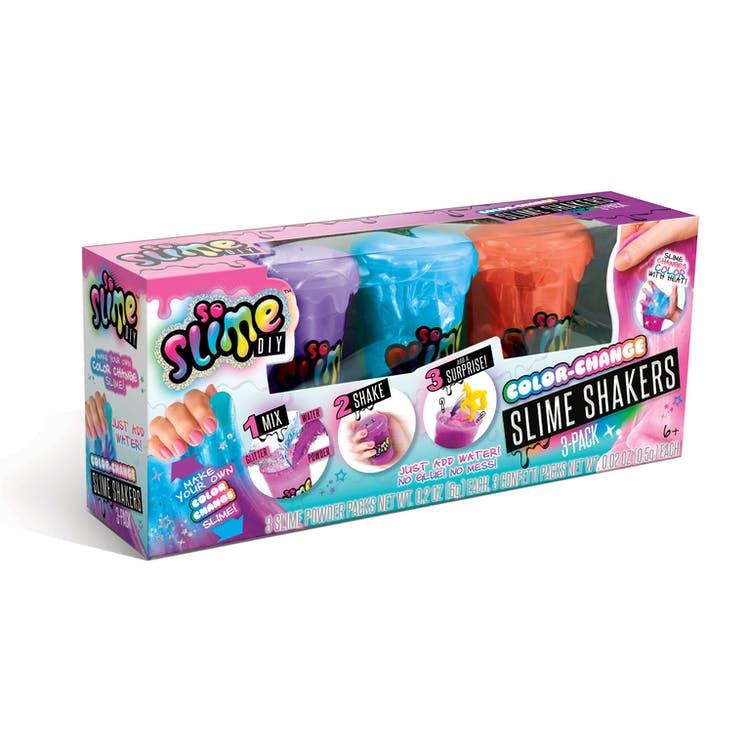 DIY Color Changing Slime Shaker Kits - 3 Pack Assorted 3
