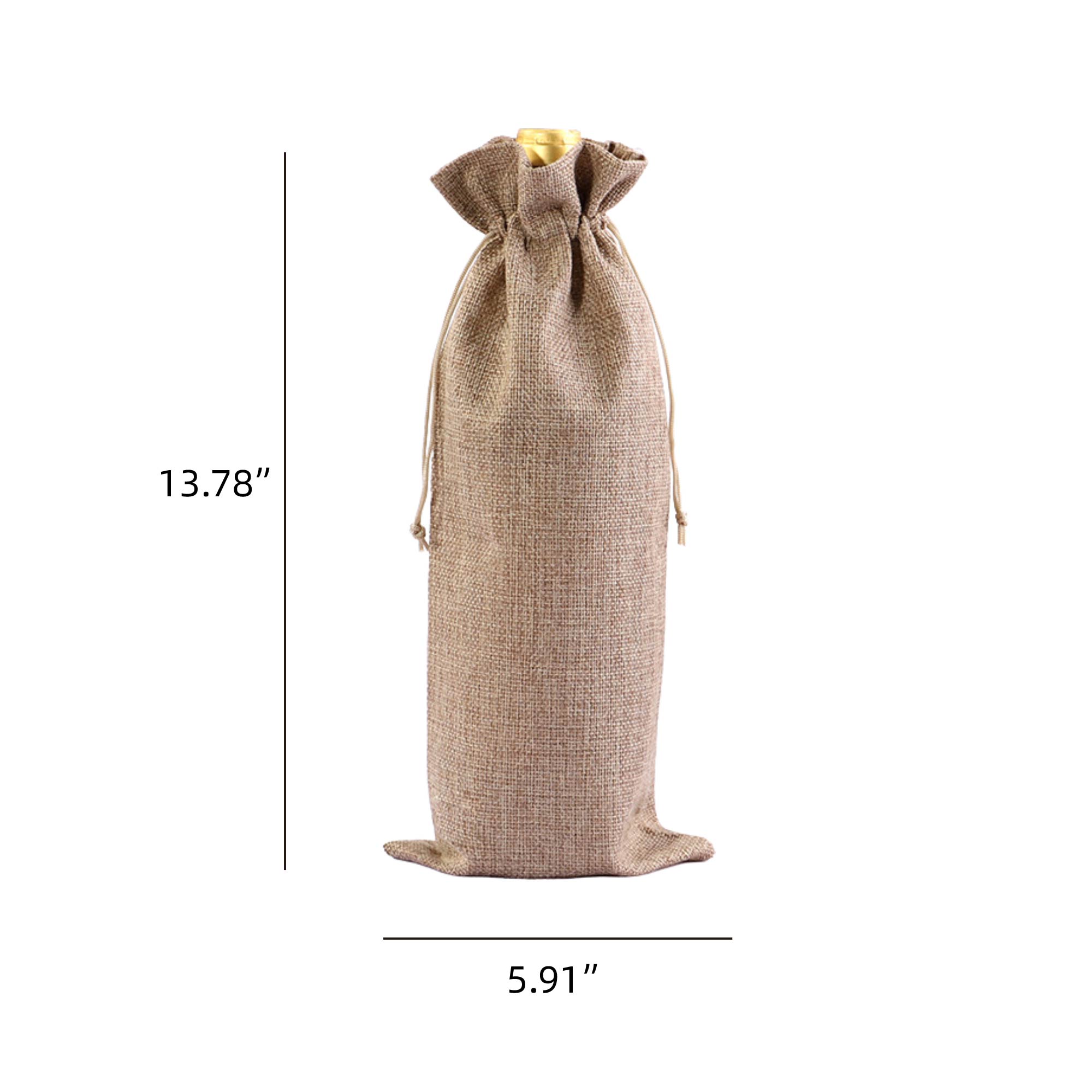MOQ 10 pcs Drawstring Wine Bags 4