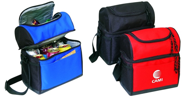 Cooler Lunch Bag with Leather Like Bottom