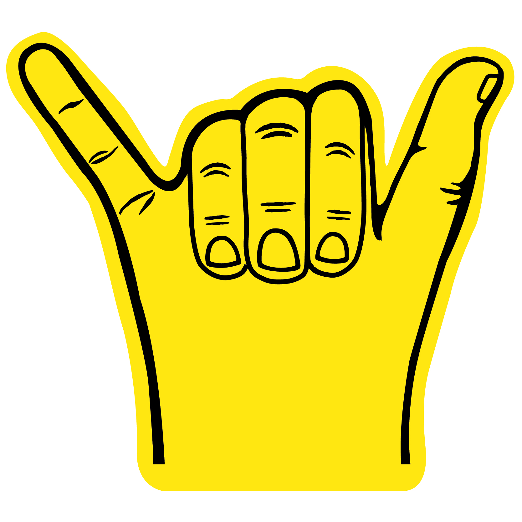 Foam Hang Ten Surfing Hand 44