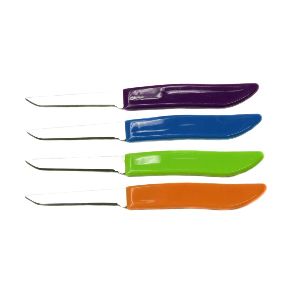 Paring Knife Set - 2.5" Assorted Colors 4 Pack 3