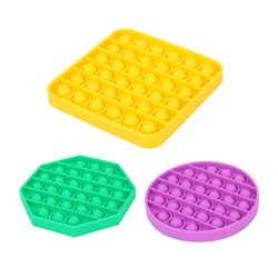 Bubble Pop Fidget Sensory Toys Silicone Stress Reliever Kids