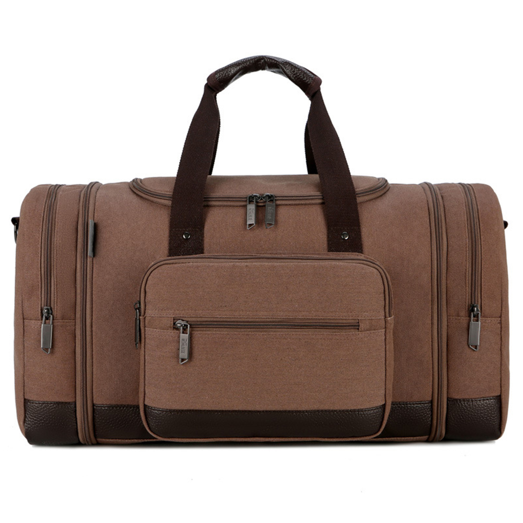 Canvas Shoe Compartment Travel Tote Bag 10