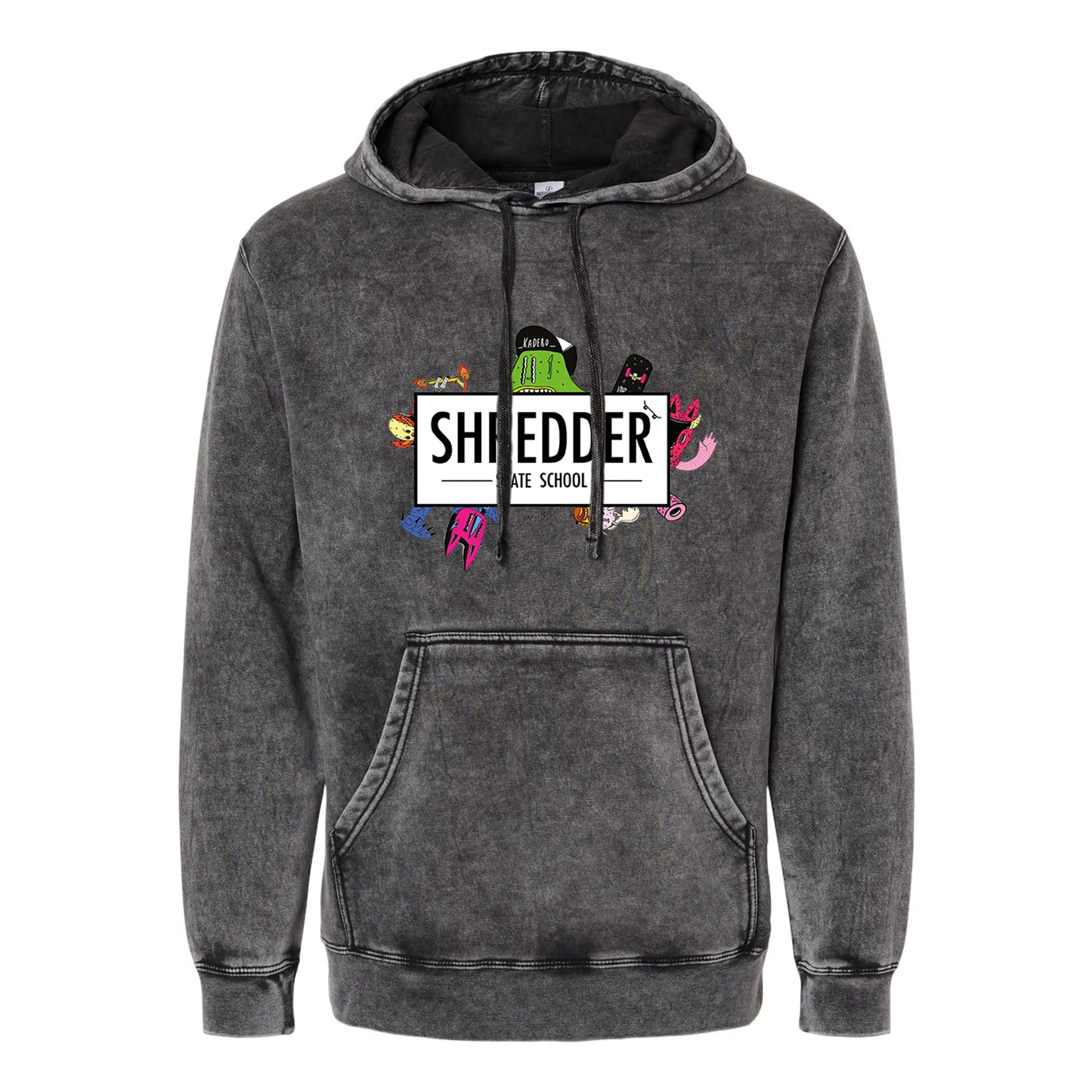 Independent Trading Co. Unisex Midweight Mineral Wash Hooded 2