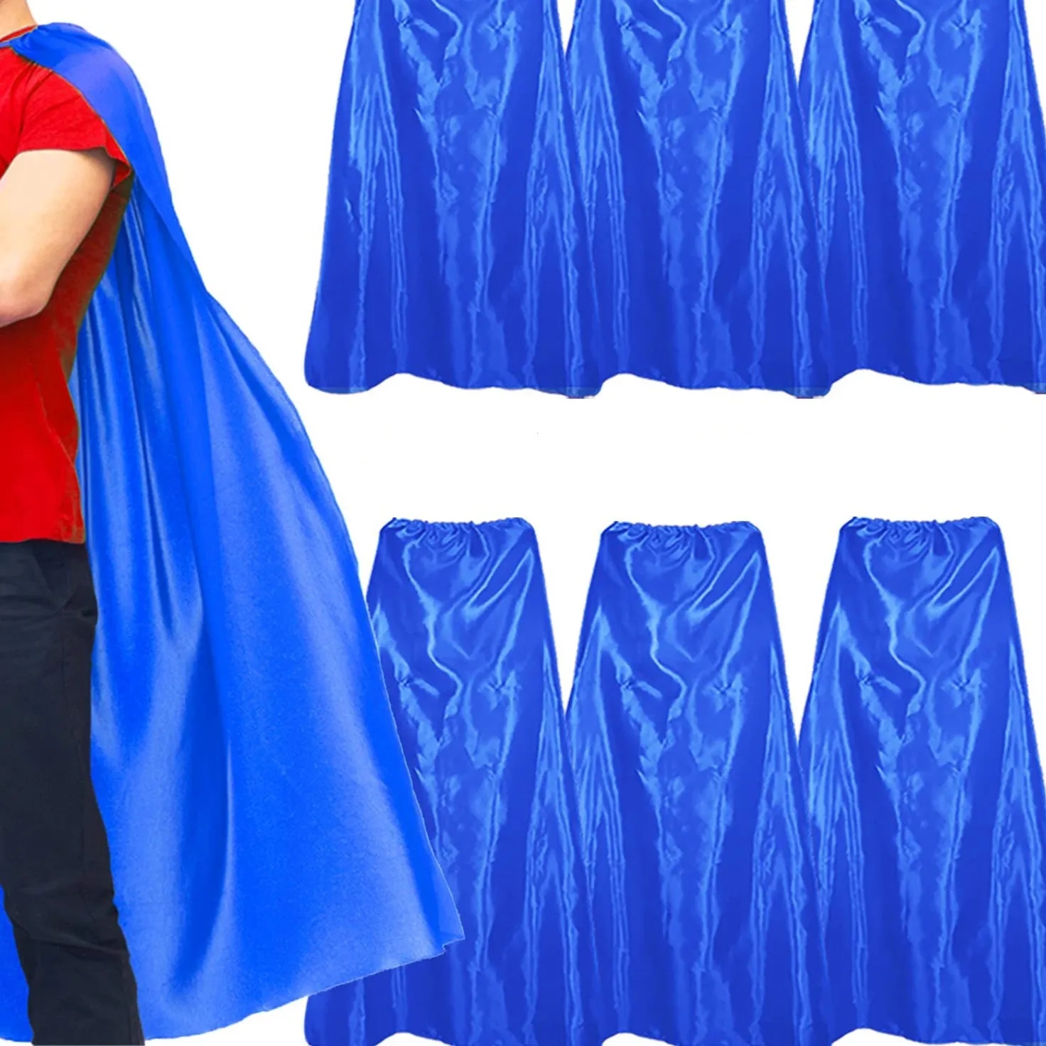 MOQ 100 PCS Custom LOGO Adult Kids Cosplay Colorful Cape 12
