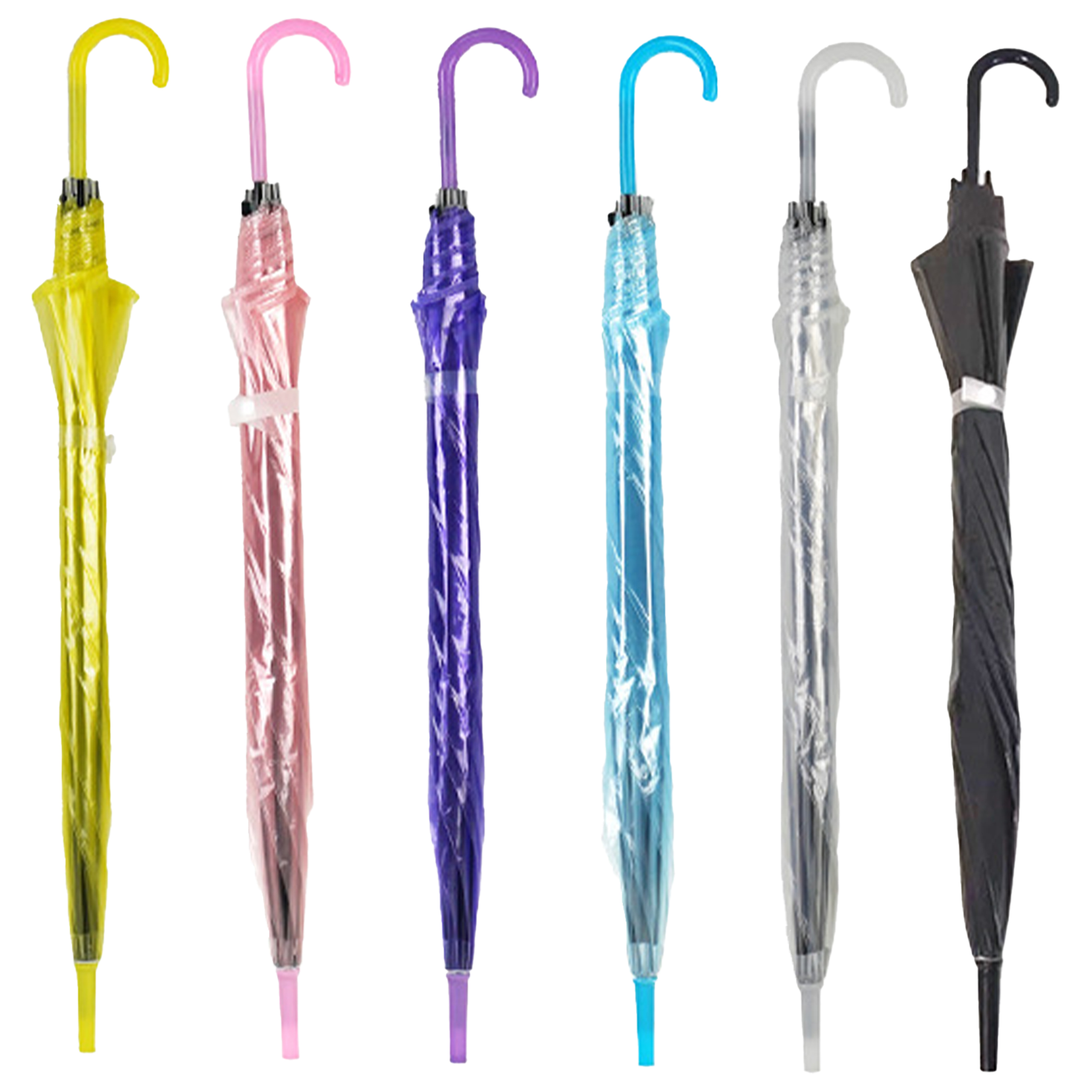 Pvc Creative Transparent Colored Umbrella 7