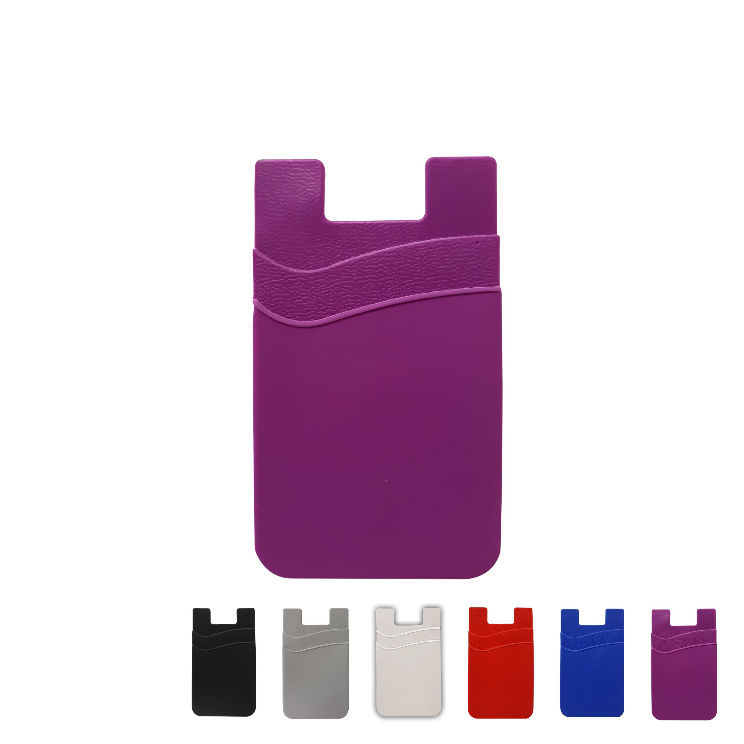 Dual Pocket Silicone Cell Phone Wallet 29