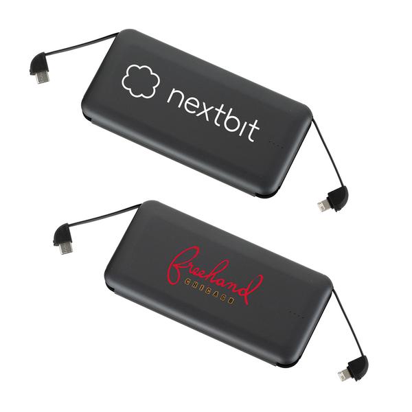 Volt UL Listed 10000 mAh Built-in Cable Powerbank