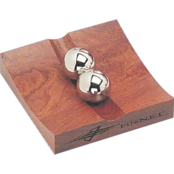 Rosewood Business Card Display
