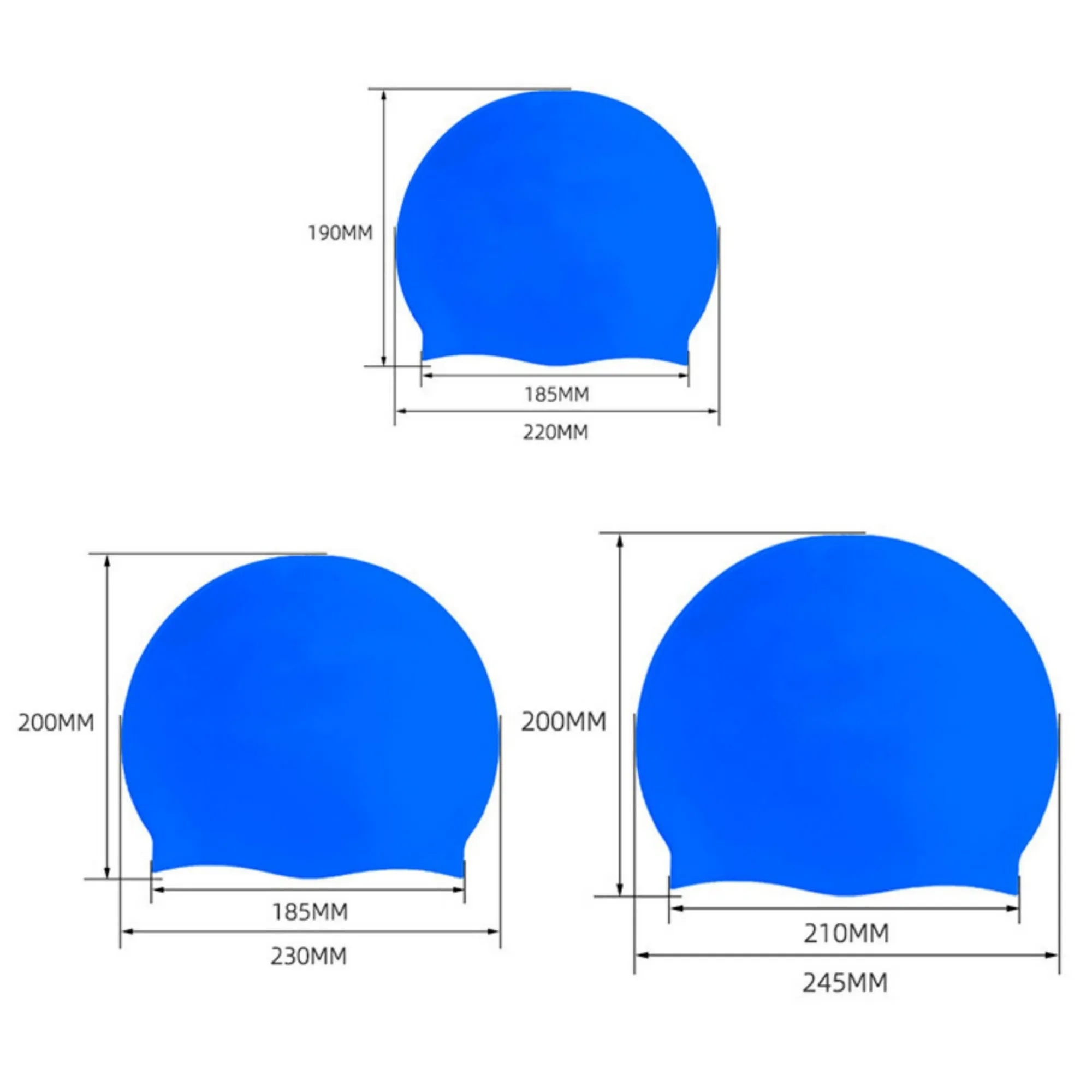 Elastic Silicone Swimming Cap 24