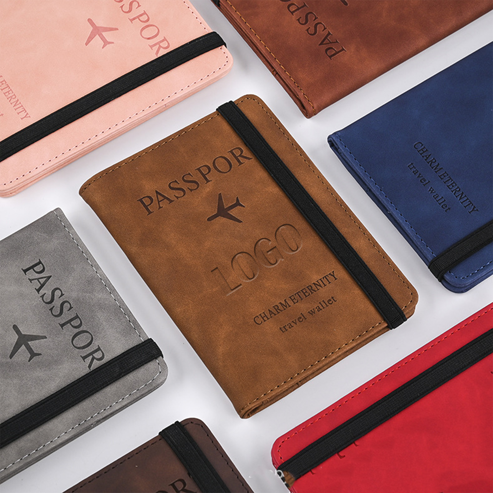 PU Leather Travel Wallet Passport Bag 8