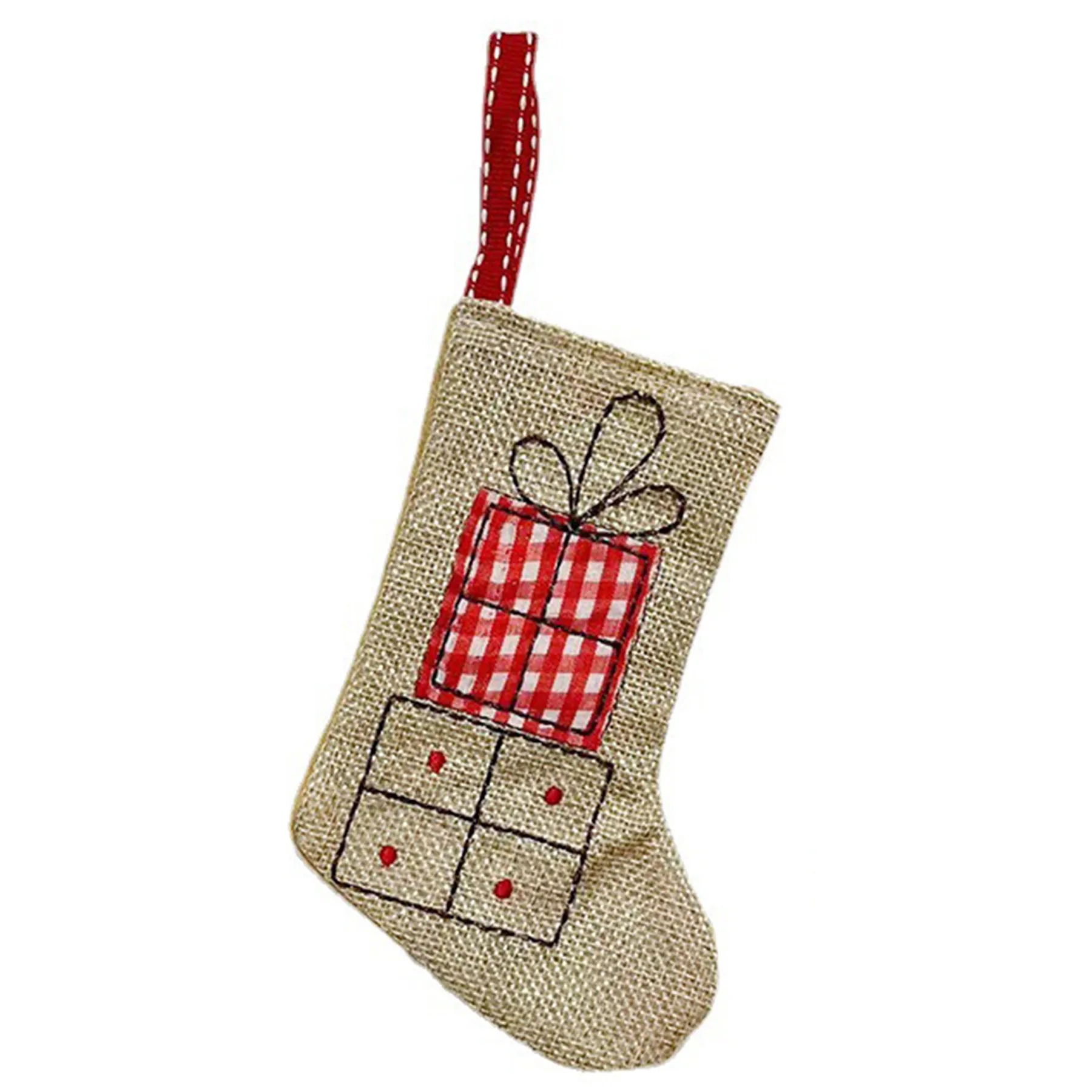 Cotton 12 Christmas Stocking Pendants 9