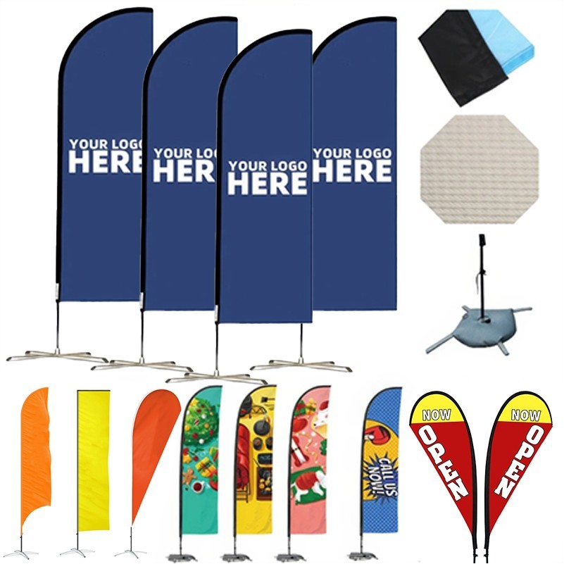 Custom Outdoor Feather Beach Flags